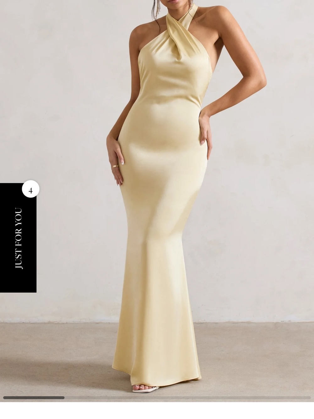 Club London Unbeatable Butter Yellow Bridesmaid Dress - Size 4 Unaltered